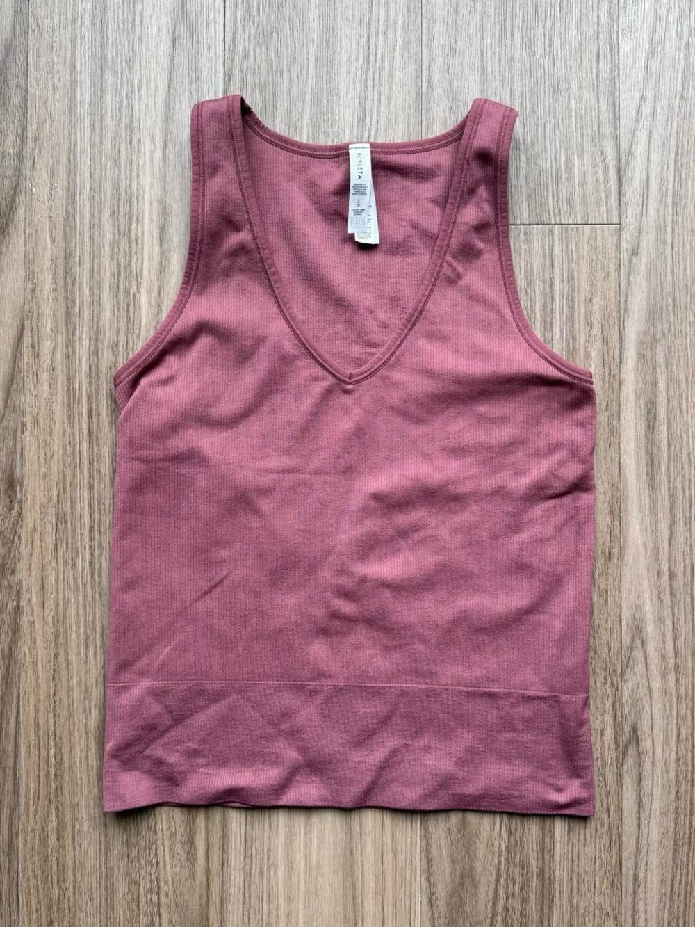 Athleta Ribbed V-Neck Tank Top